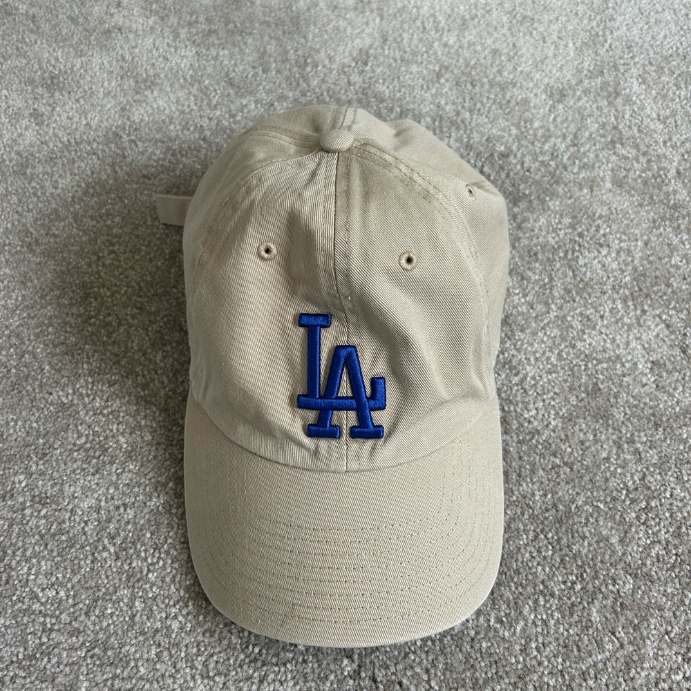 Genuine Merchandise Tan Cap with Blue Embroidery